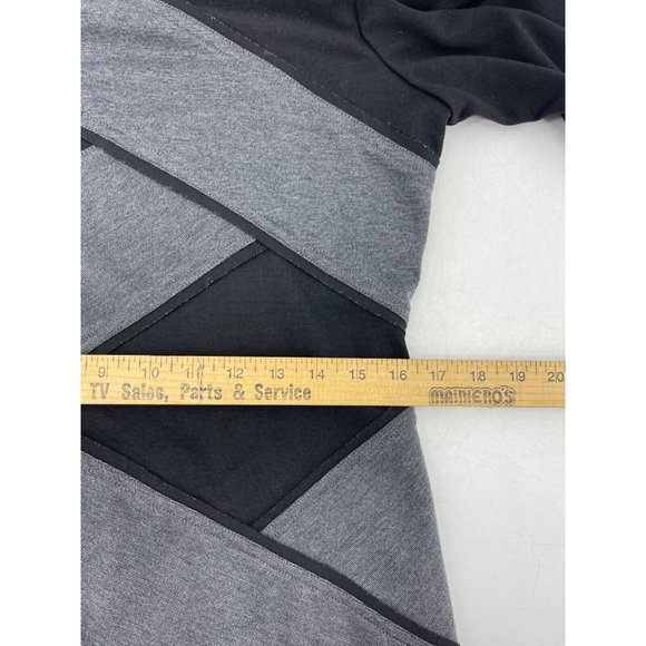 Sandra Darren Women's Black Gray Long Sleeve Stretch Cocktail Dress Size 12 - Picture 12 of 15